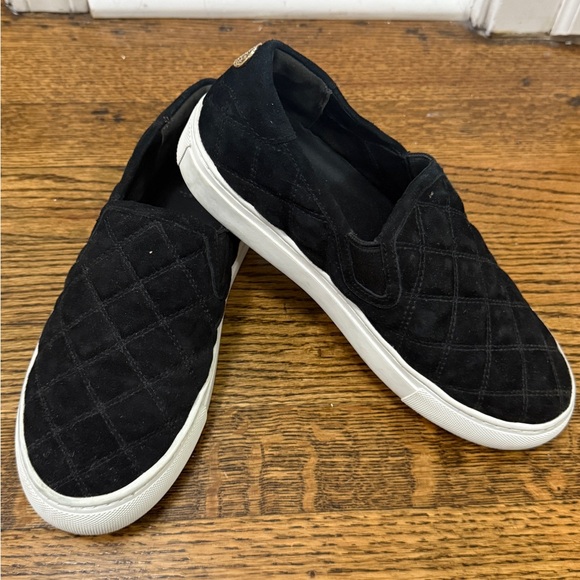 Tory Burch Black Quilted Slip-On Sneakers - Picture 2 of 2
